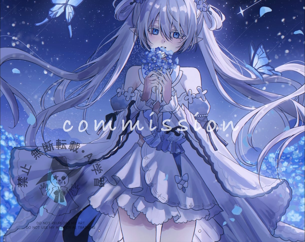 イラストを制作します 幻想的だったり透明感のある綺麗なイラストを描くのが好きです イメージ1