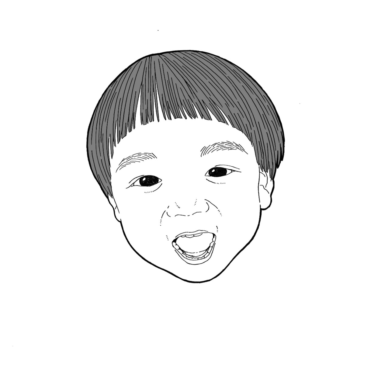 線画イラスト風の似顔絵をお描きします リアル過ぎず、デフォルメ過ぎない、他にはない似顔絵です。 イメージ3