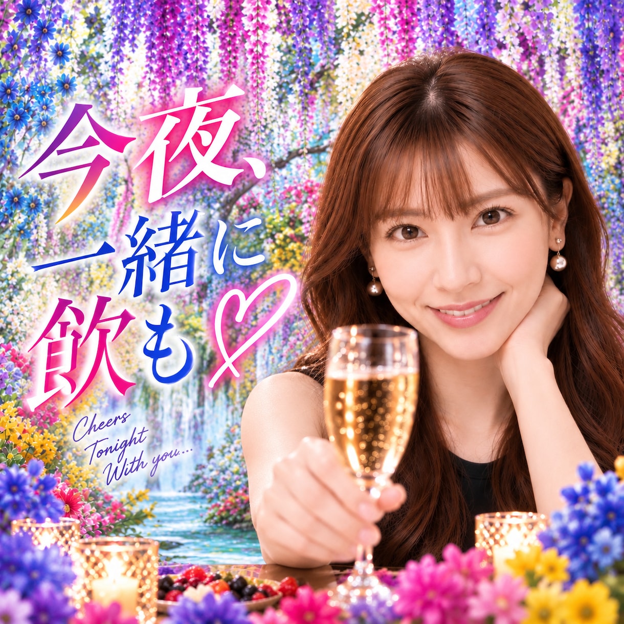 今夜一緒に飲も♡ひとり飲みのお相手します お酒片手に、気楽に乾杯♡愚痴も本音も聞きます イメージ1