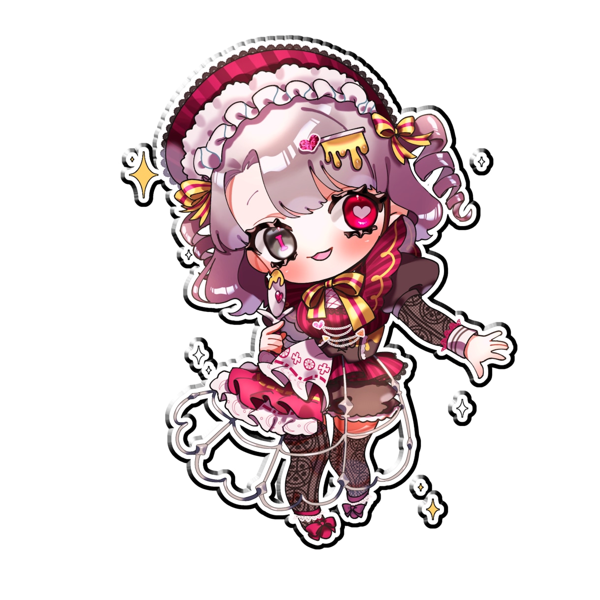 キラキラぷにぷに？！【SDキャラ】を描きます キラぷに なフチが特徴的！活動者様や準備中の方向けイラスト！ イメージ3