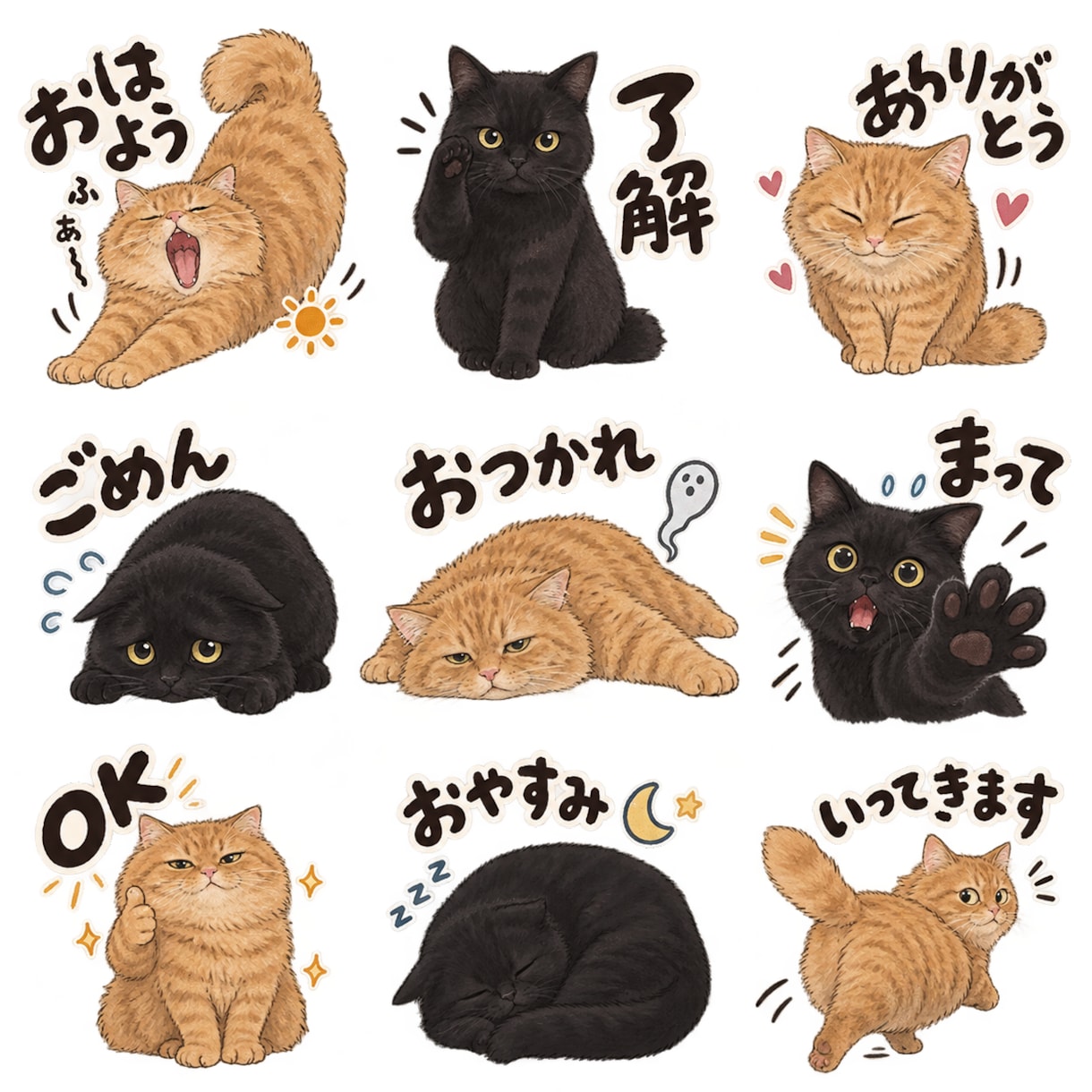 世界にひとつのLINEスタンプ制作いたします 普段使いしやすいLINEスタンプをお届けします イメージ1