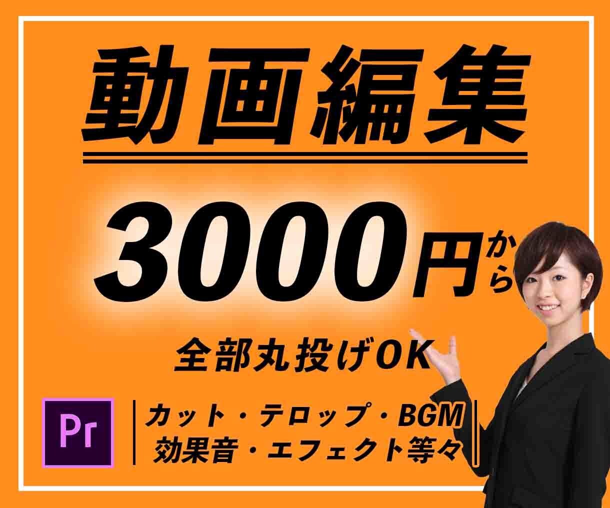 丸投げOK!！動画編集お受けします 低価格、高品質で手を抜かず対応させて頂きます！ イメージ1