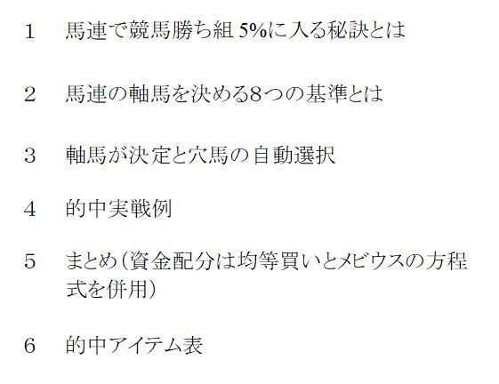 的中馬券の極意　高塚式馬券的中アイテム表伝授します どの馬番からどの馬番が連対するか秒殺できる究極のアイテム イメージ3