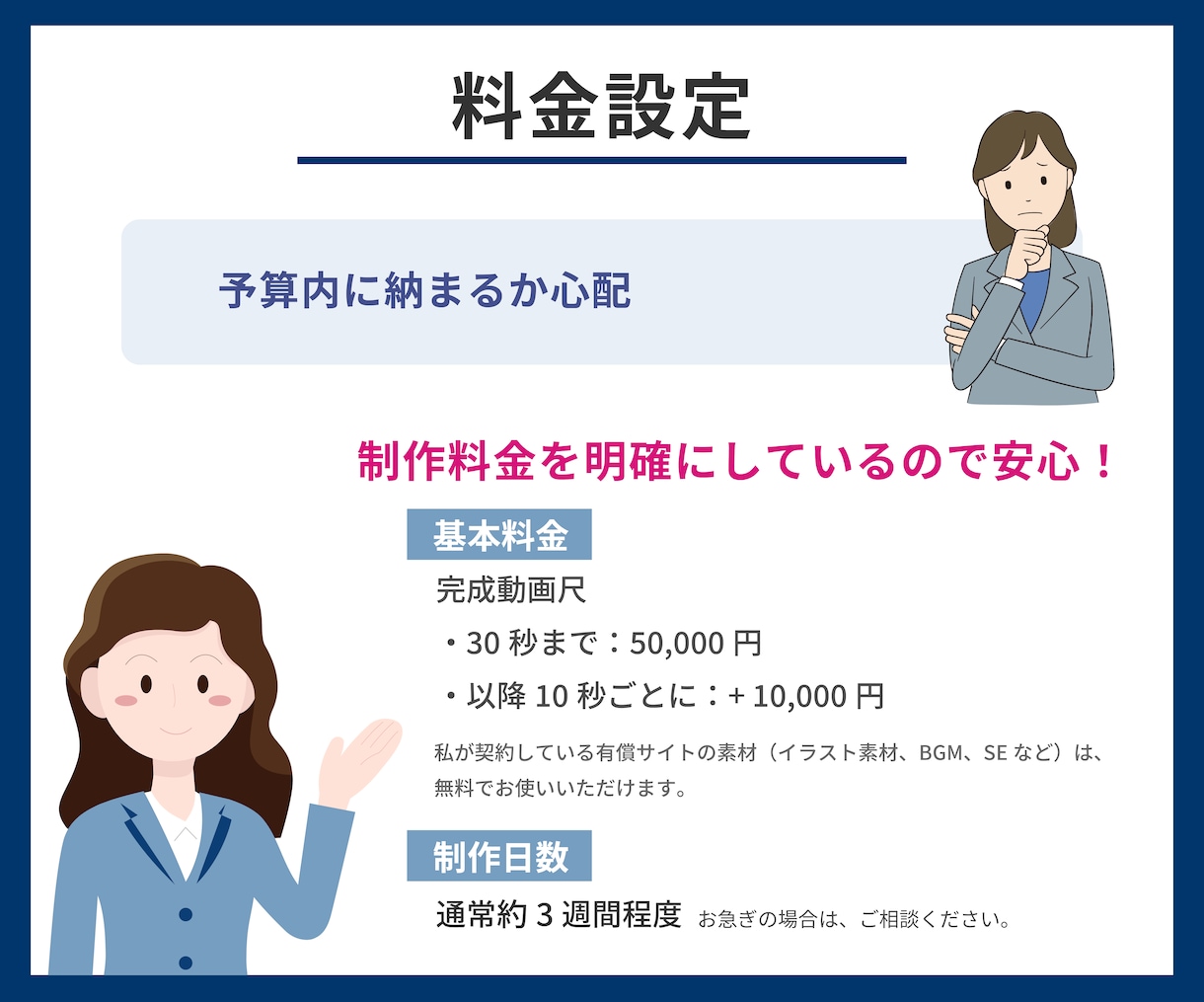 広告動画・PR動画・アニメーション動画制作します 営業出身の女性クリエイターが動画広告・サービス紹介動画を制作 イメージ3