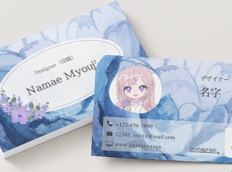 ハンドメイド作家専用*各種カード制作いたします 作家デザイナーが作るアクセサリー台紙・ショップカード イメージ2