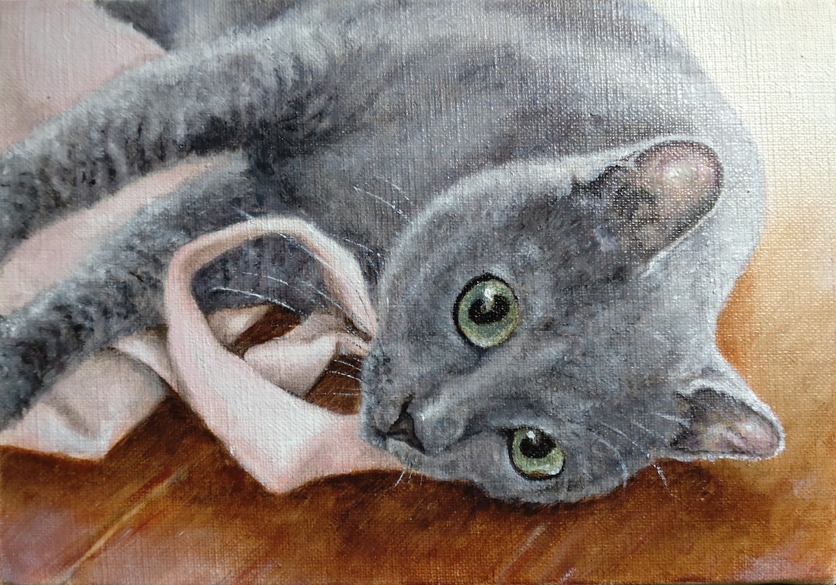ペットの似顔絵をリアルな油絵で描きます 大好きなペットとの思い出を温かみのある油絵にしてみませんか？ イメージ4