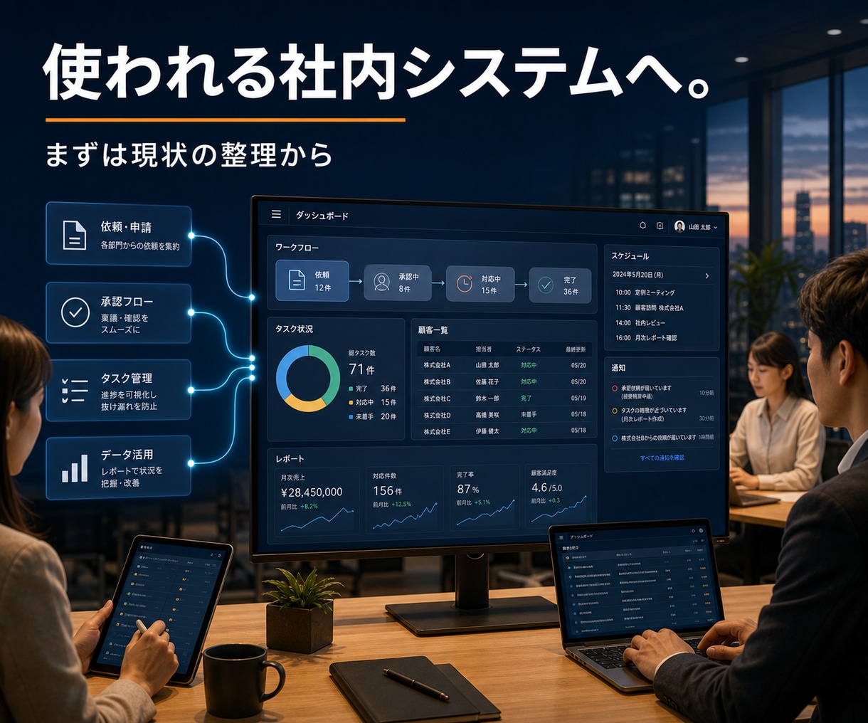 社内システム・業務Webアプリを開発します 予約・顧客・在庫管理を使いやすく イメージ8
