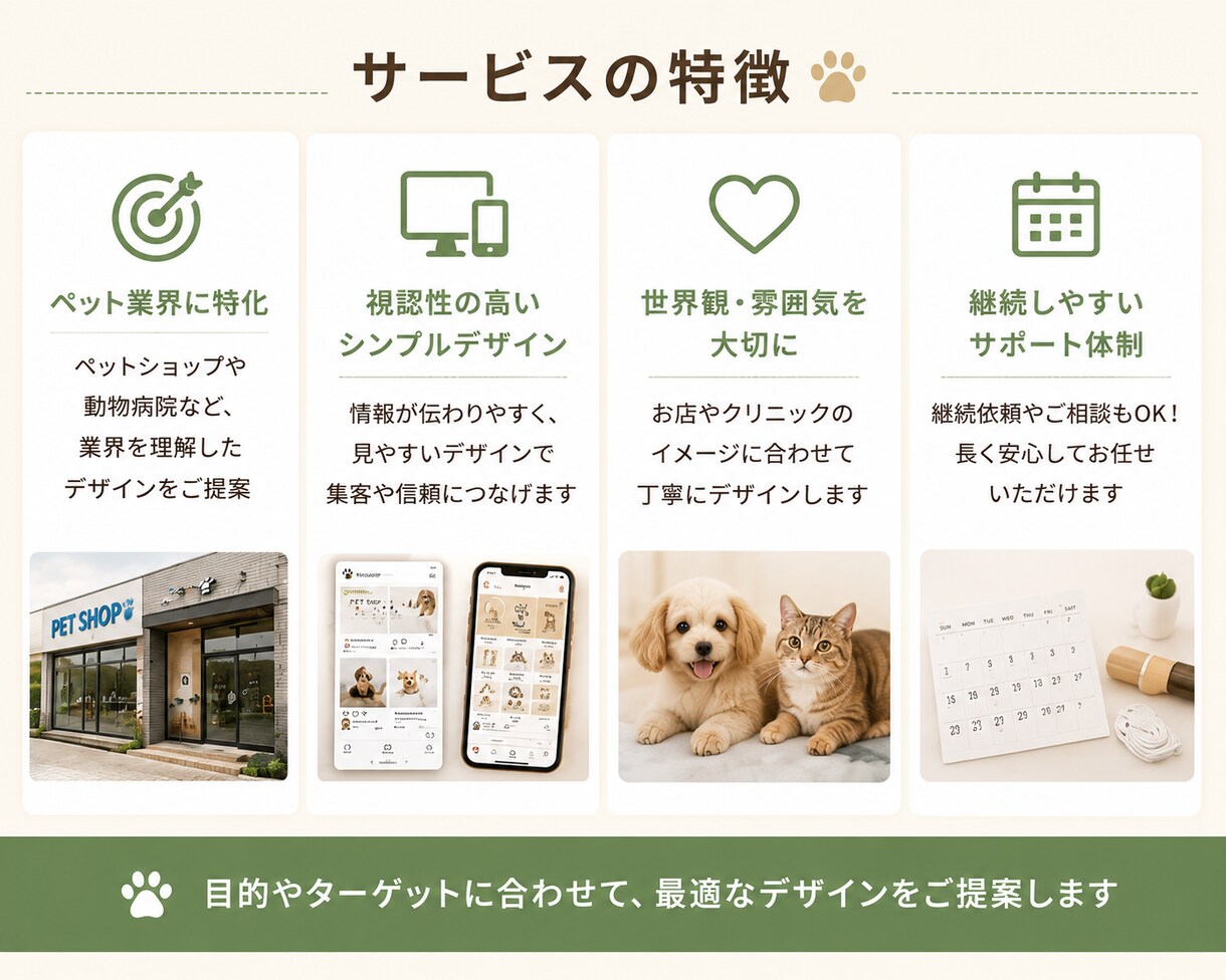 ペット業界特化のInstagram投稿制作します ペット業界に強いInstagramデザイン制作をします イメージ3