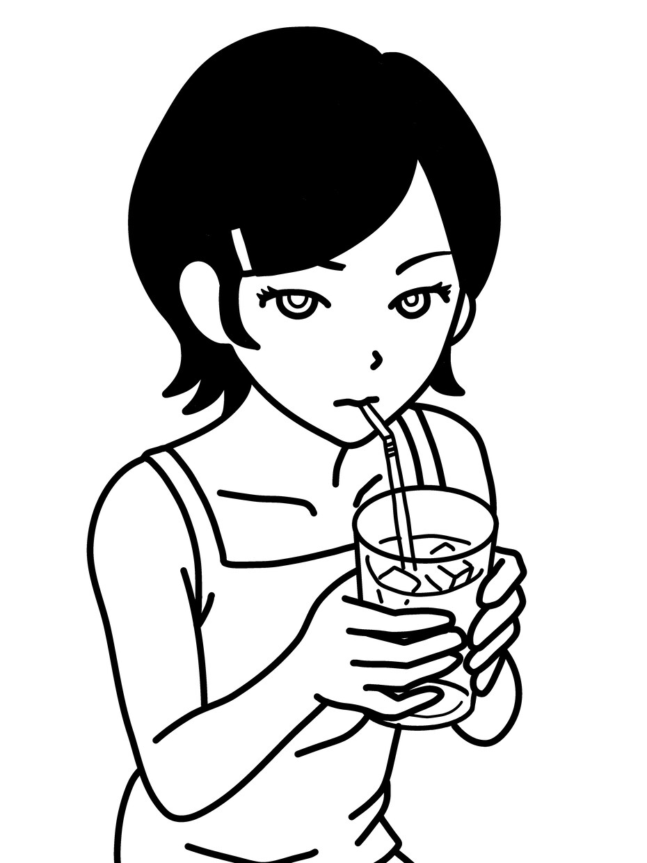 ポップでシンプルな女の子のイラスト描きます ポップでカワイイ女の子のイラスト描きます。 イメージ1