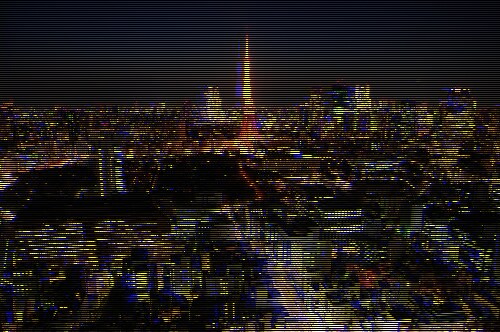 オシャレなグリッチアート風の加工をします 風景・人物写真を無秩序でオシャレなアートのように加工 イメージ3