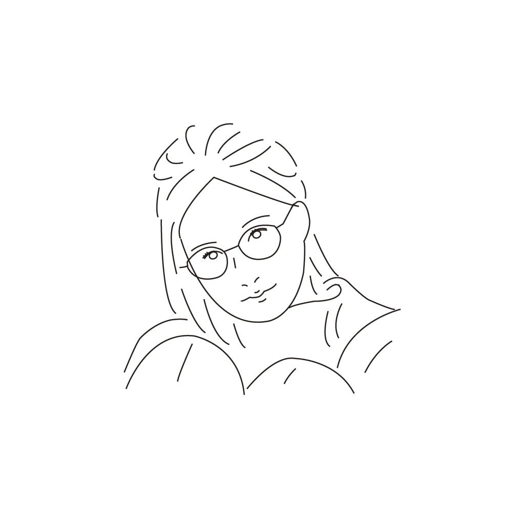 シンプルおしゃれな線画で似顔絵描きます 人物やペットの似顔絵　アイコンやプレゼントにもおすすめ♪ イメージ1