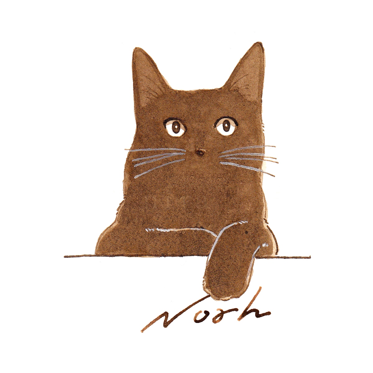 ペット似顔絵◆うちのこイラストお描きします おなまえ付き★インク１色でおしゃれにカッコかわいく イメージ7