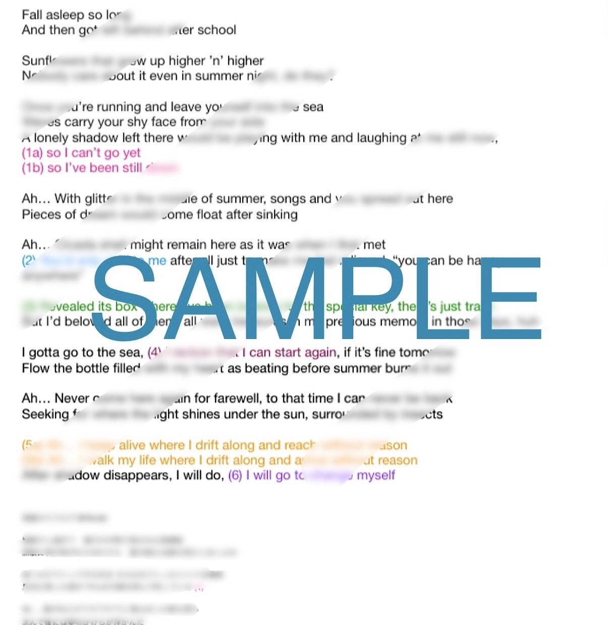 オリジナル楽曲の歌詞を英語で作成・修正します 海外渡航歴の多い現役ボーカリストが制作します♪ イメージ2