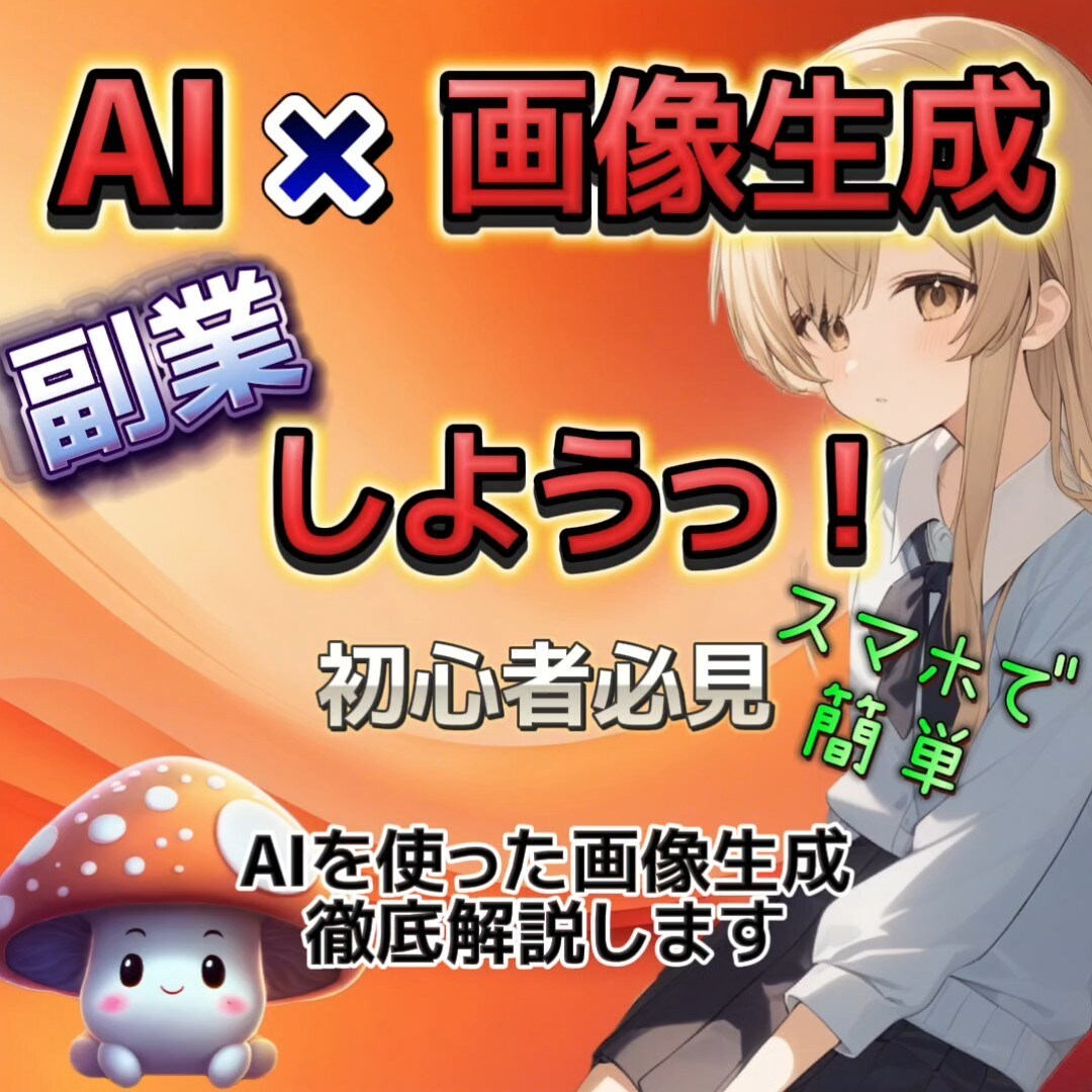 AI×画像生成で稼ぐ方法お教えします 主婦でも出来た！スマホで簡単！AI×画像生成で稼いじゃおう！ イメージ1