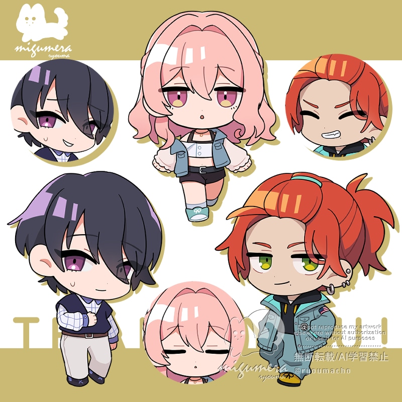 ミニキャライラスト制作します 配信素材、オリキャラのちびキャラ化、グッズ絵などに イメージ4