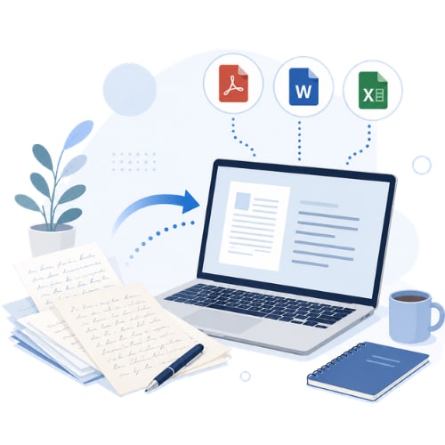 0.5円/字～！手書きの書類をWord文書化します 見やすく整えてWord/Excel/PDF納品 イメージ1