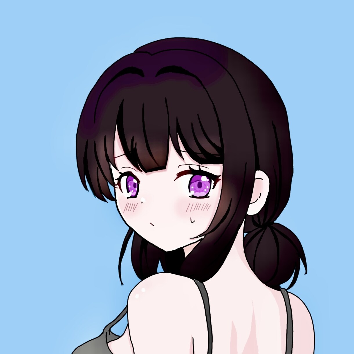 ラフ2日以内！オリジナルイラスト描きます 格安！アニメ塗りで可愛い女の子描きます！ イメージ1