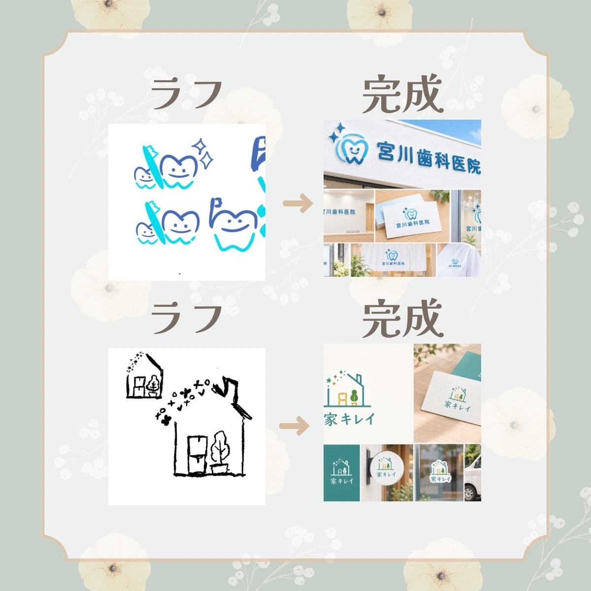 オリジナルロゴを丁寧に制作しますます お店やサービスのイメージに合ったロゴをご提案します イメージ1