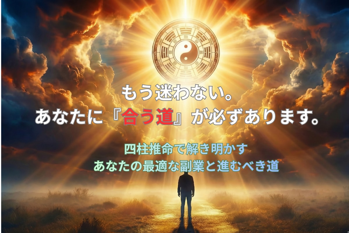 副業の方向性と相性を四柱推命で鑑定します 何から始めるべきか迷っている方へ　答えはあなたの中にあります イメージ1