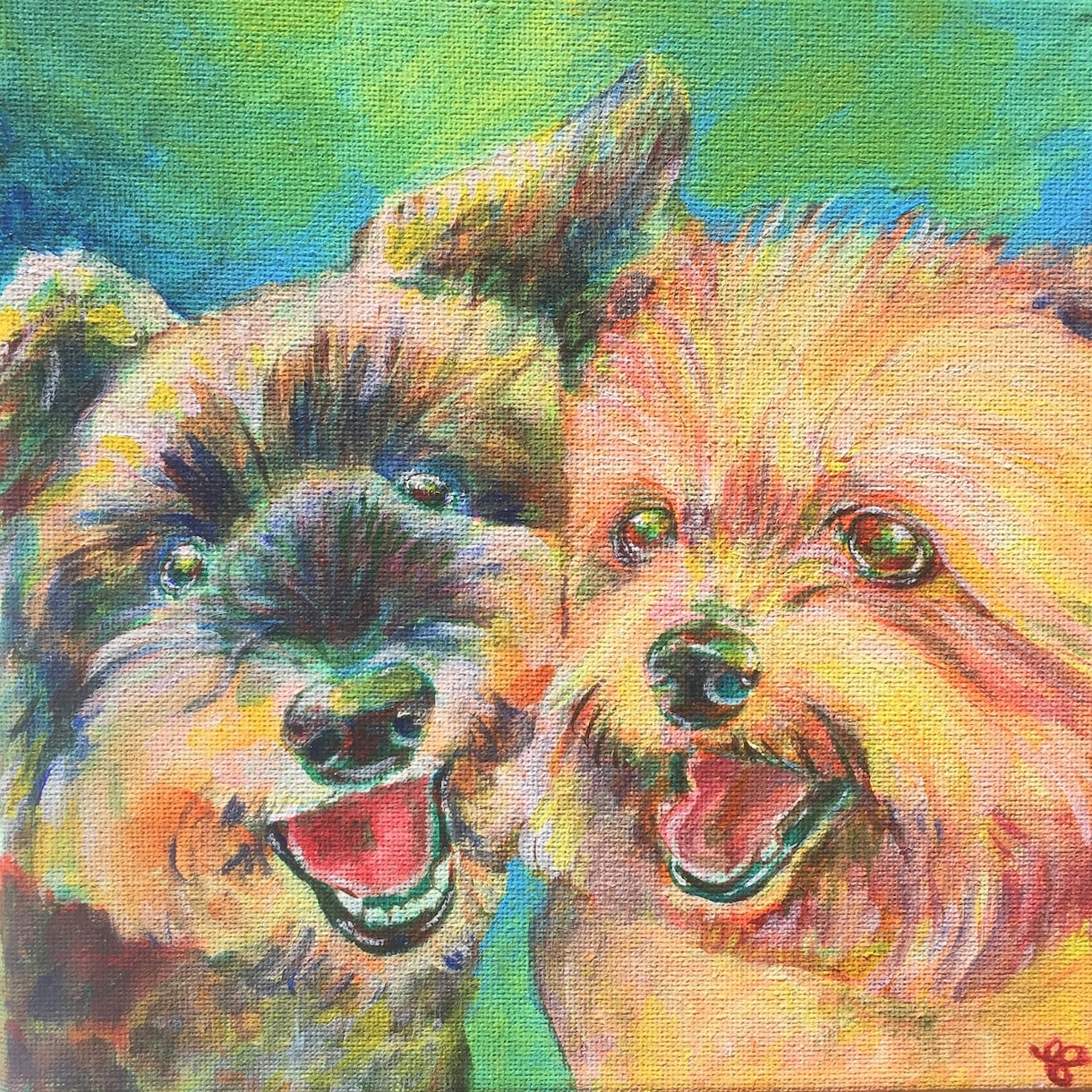 あなたのペット&お好きな動物のお顔描きます 海外路上絵描き経験有。愛情込めて描きます。(送料込) イメージ10