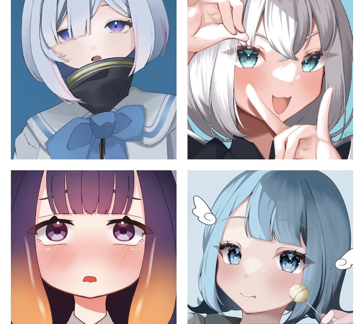 SNS等のヘッダー イラスト アイコン描きます 様々なテイスト！可愛いからカッコイイまで！ イメージ2