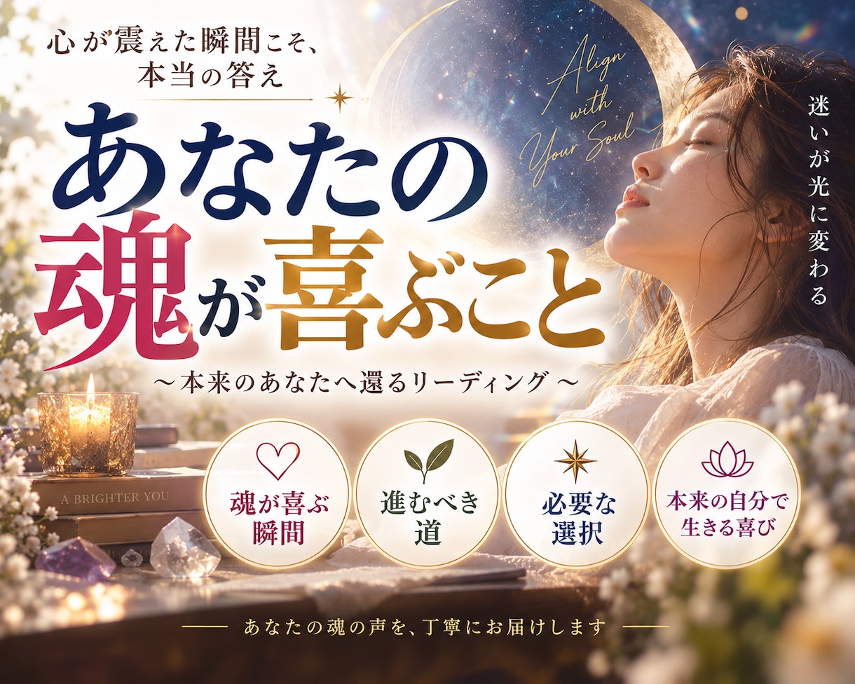 あなたの魂が本当に喜ぶことをお伝えします 魂が震える瞬間に出会えていますか？ イメージ1