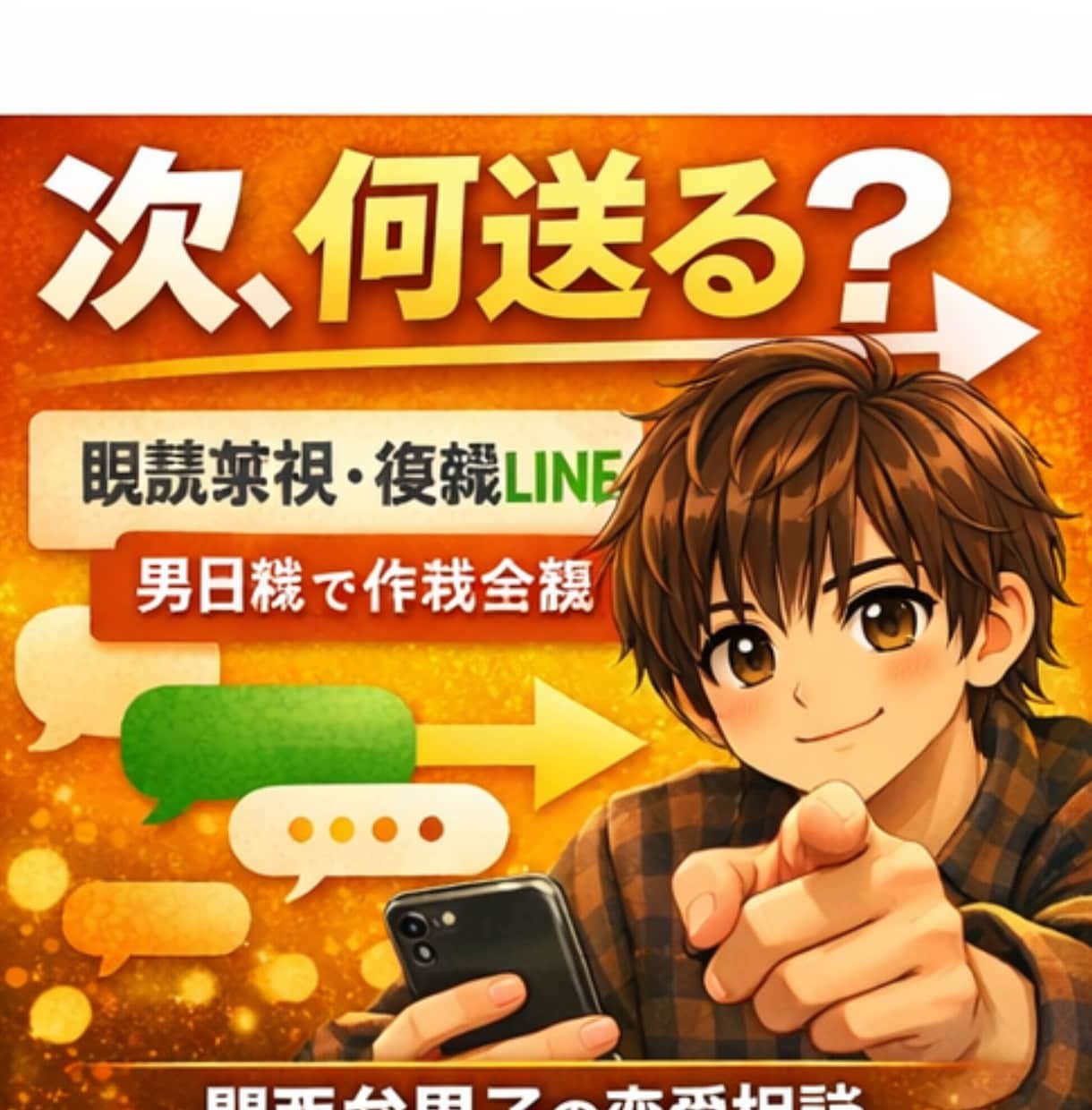 LINEが減った男性心理｜男目線で話します 脈あり脈なし／LINE／復縁／片思い…男目線で現実を伝えます イメージ1