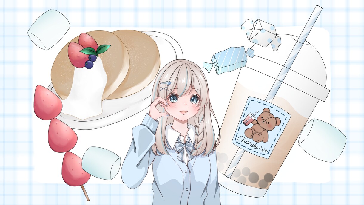 1枚絵・SNSアイコン・ヘッダーお描きします SNSアイコン、ヘッダー、歌ってみたサムネイル等お描きします イメージ2