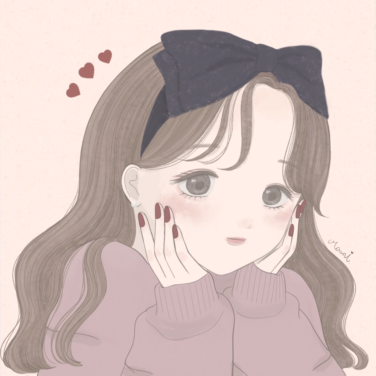 優しい色で柔らかく可愛い雰囲気のイラストを描きます 淡い色を使って、優しい印象の女の子を描くことが得意です。 イメージ5