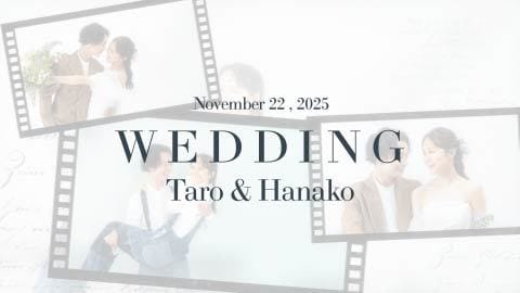 オシャレなフィルム調のエンドロール制作します 【結婚式エンドロールムービー】DVD納品も対応可能です♪ イメージ6