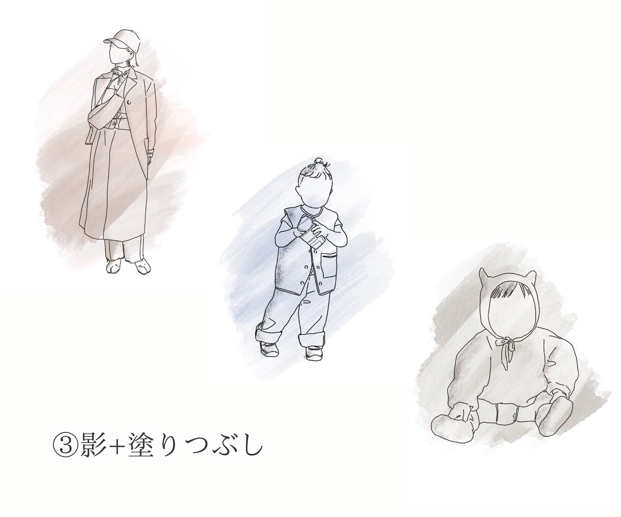 お写真を元にシンプルで温かみのあるイラスト描きます 線が少し太めで可愛らしい印象に。 イメージ4