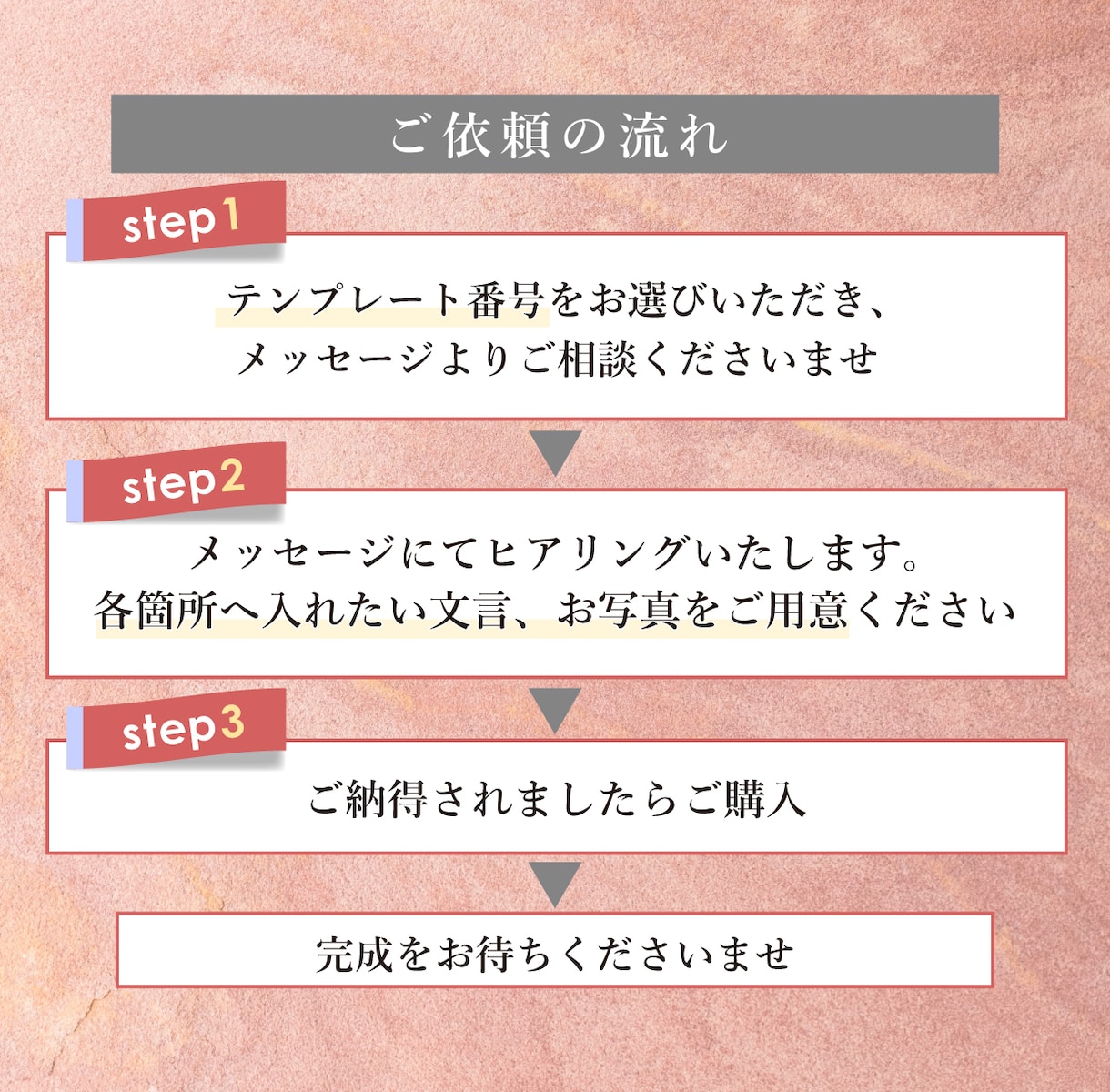 選ぶだけ!プロがインスタ投稿画像デザインします テンプレート選択式ではじめての方も簡単注文! イメージ2