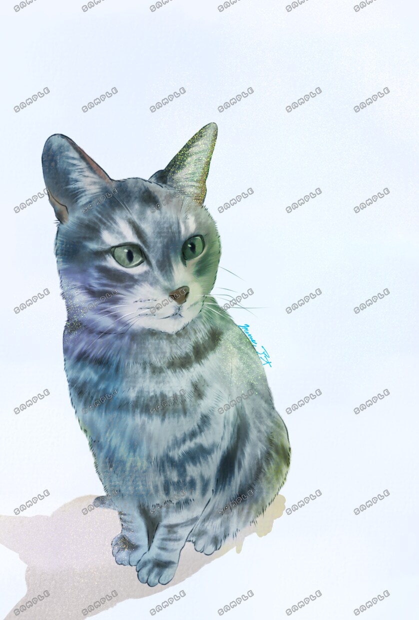 大切な家族の写真をイラストにします 大切な動物の写真をイラストにさせていただきます。 イメージ2