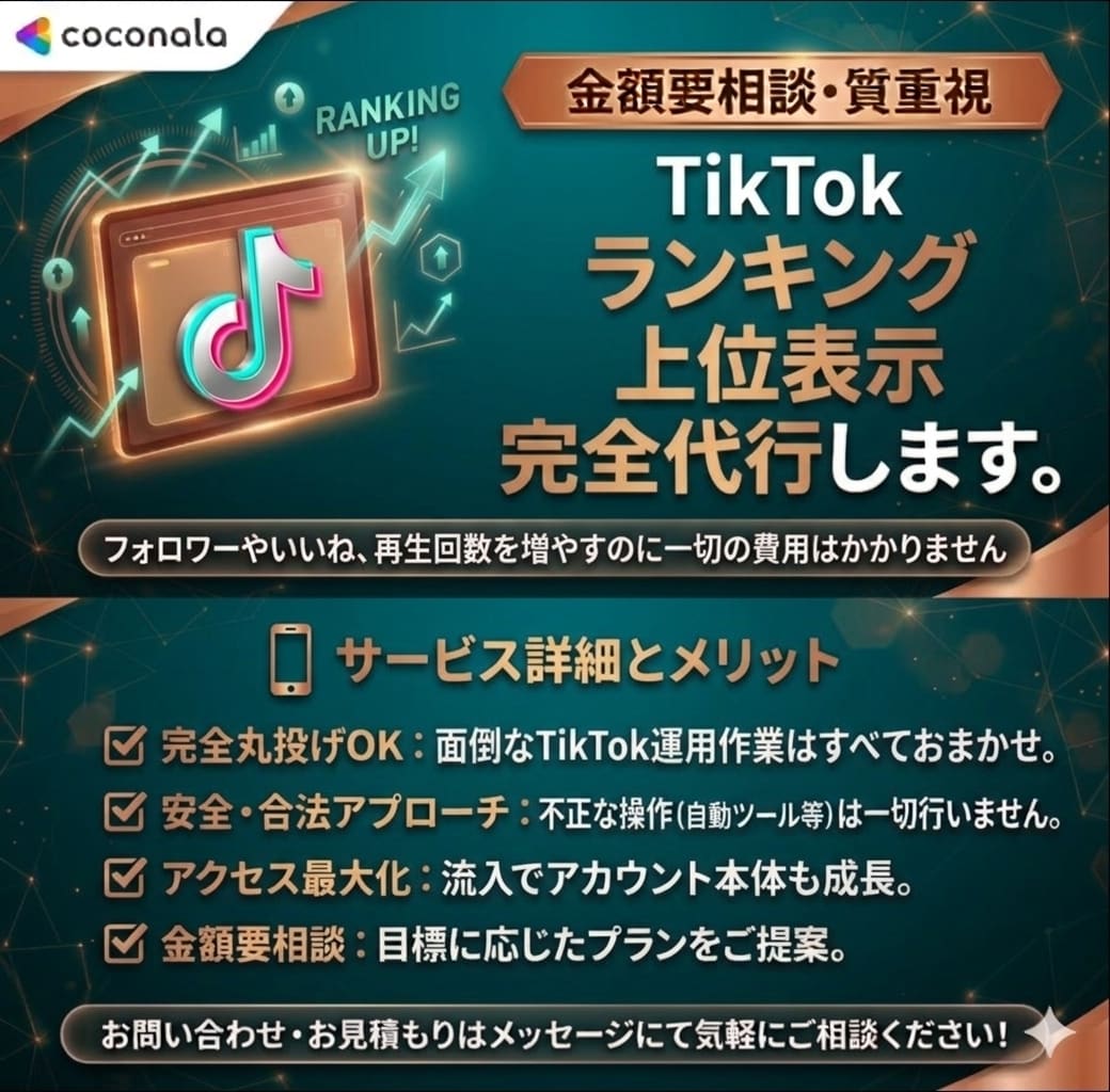 TikTokのランキングサイトで上位表示します SNS以外にも、あなたを知ってもらう場所を増やします イメージ1