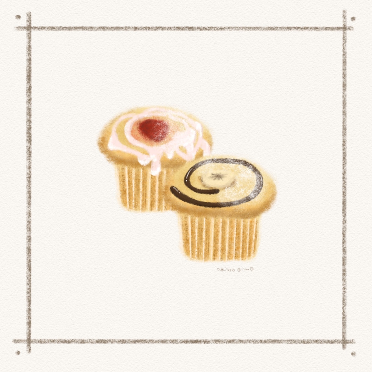 ほっこりおいしい食べ物イラスト描きます 温かみのあるアナログ風イラストです！ イメージ2