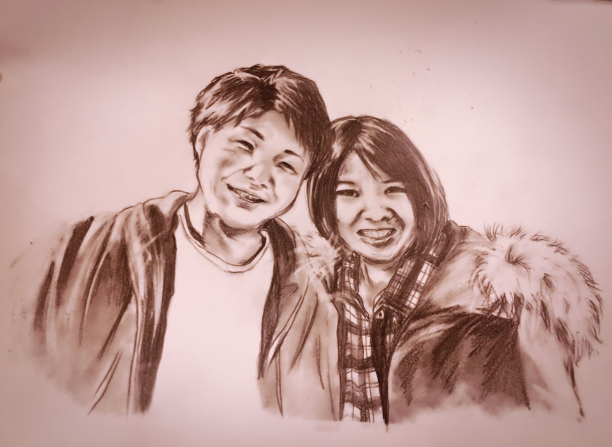ぬくもり宿る鉛筆画似顔絵。心を込めて描きます 大切な人との大切な時間を一枚の絵に残してみませんか？ イメージ5