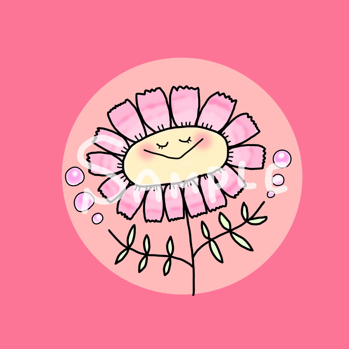 珍しいアイコンで差をつけよう！お花アイコン描きます 【修正無料♡】即修正&即納品！！オーダー方法も簡単です♡ イメージ4