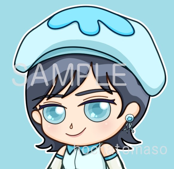 ミニキャラ(SD)アイコン【顔のみ／胸上】描きます 「顔のみ／胸上」構図のゆるかわアイコンを.☆.｡.:*・° イメージ1