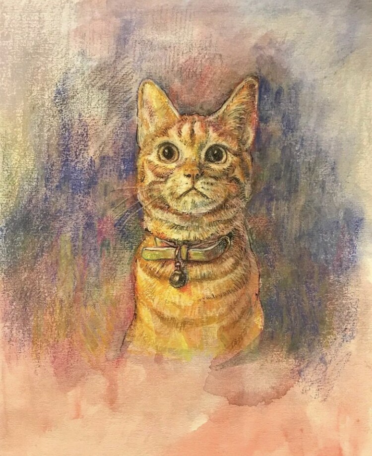 ペットの肖像画やイラストを賜ります どんな雰囲気で性格は？そうゆうこと大事に絵を描きたいです。 イメージ7