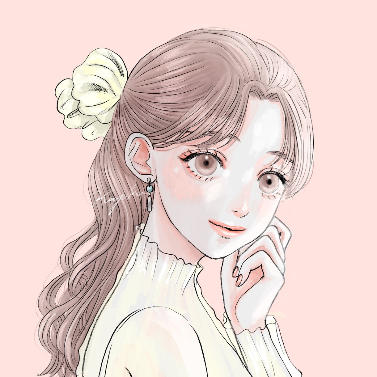 SNSでパッと目を惹くアイコンお描きします 透明感がある生き生きとした人物イラストをお届けします♡ イメージ5