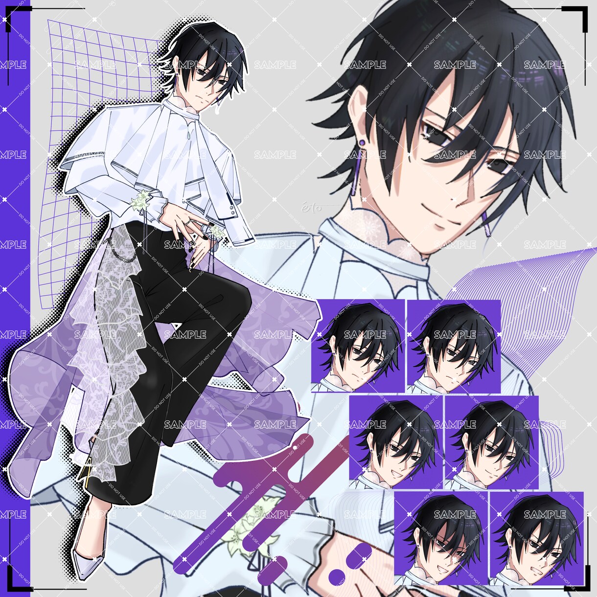 VTuber･配信用  立ち絵制作いたします 魅力的な立ち絵･キャラクターデザイン承ります！ イメージ2