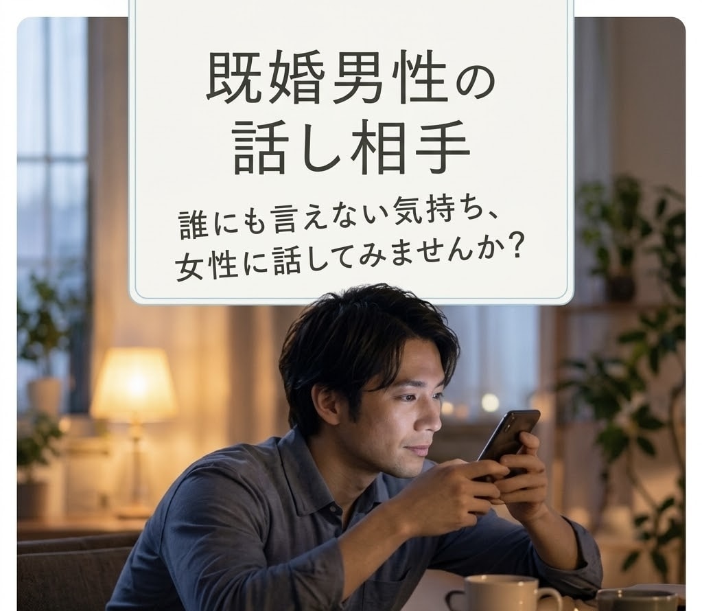女性に話を聞いてほしい既婚男性のお相手をします 奥様には話しにくいことも、気を遣わずに話してください♡ イメージ1
