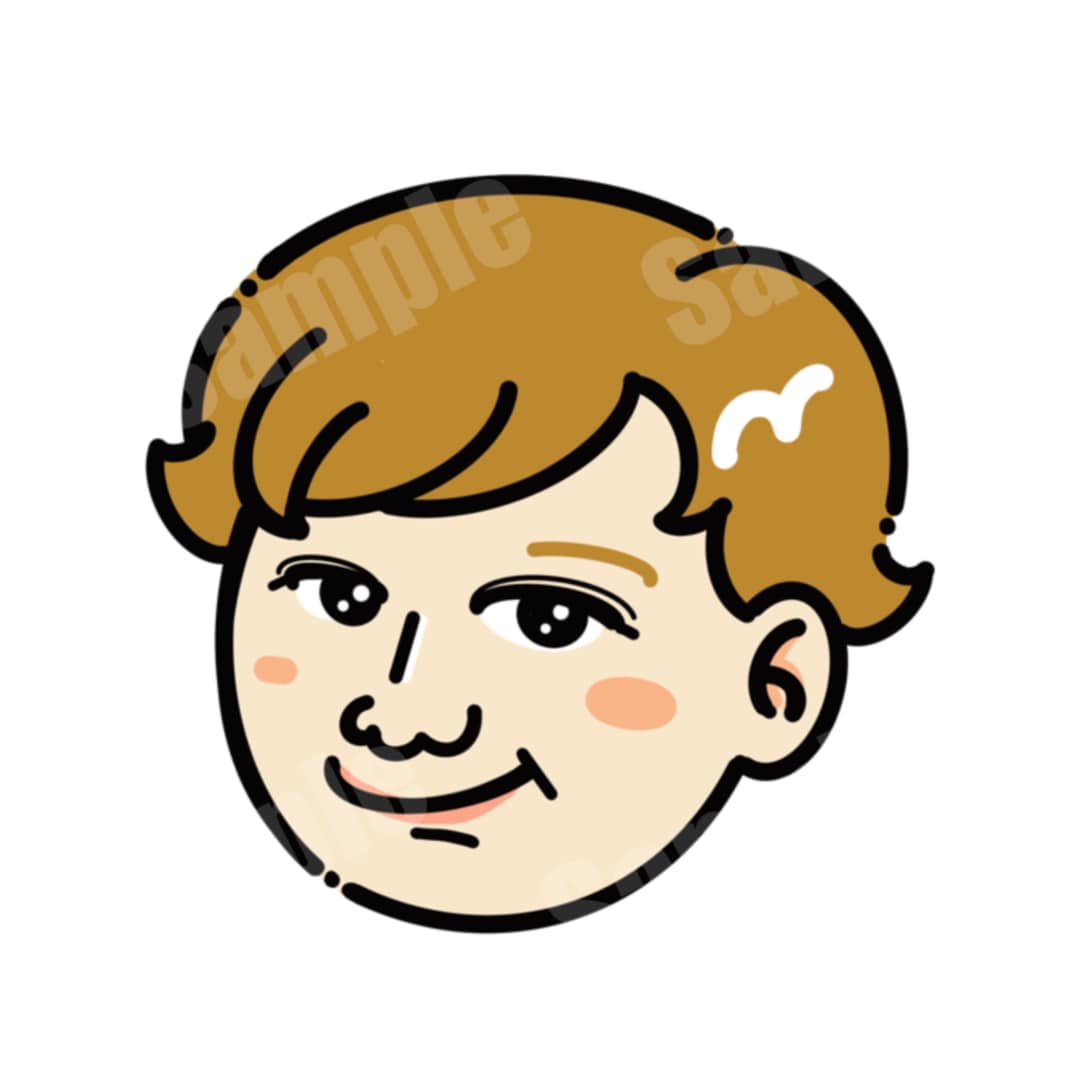 懐かしい感じのアイコン描きます 案外似てる！？インパクトのあるアイコンをお描きします！ イメージ1