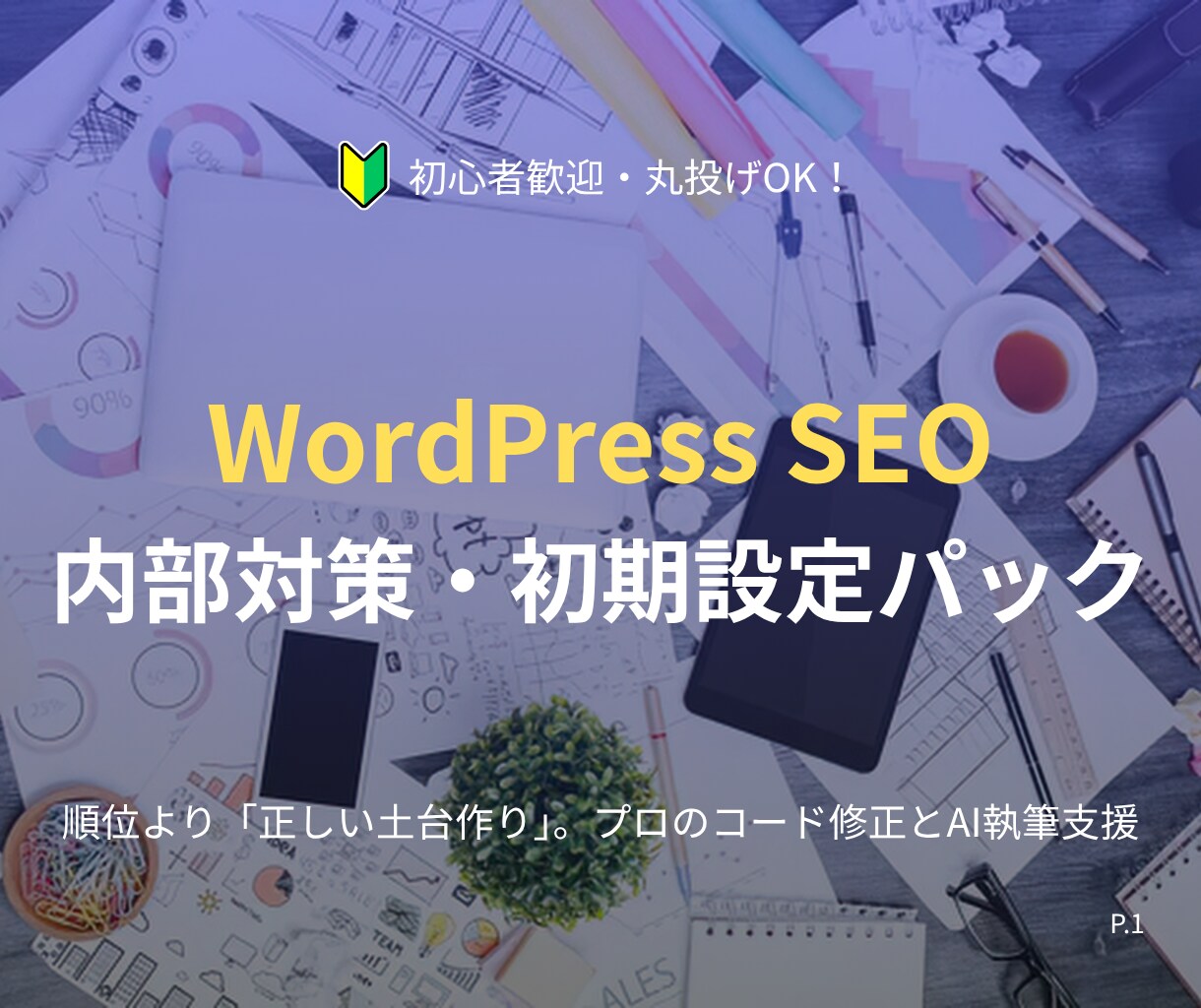 WordPress SEO内部を丸ごと最適化します 初回5件限定｜GSC連携・コード修正・AIツール付き イメージ1