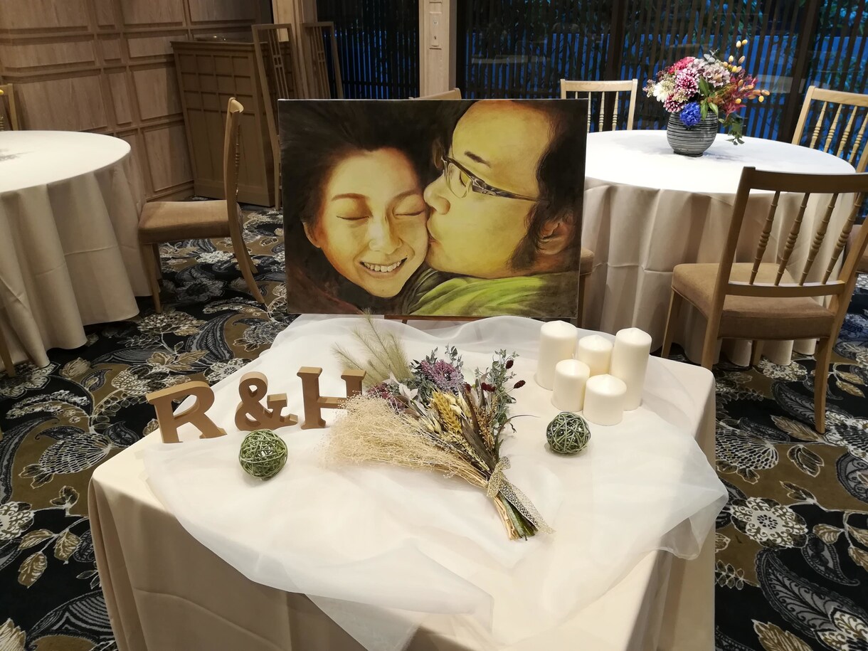 鉛筆・色鉛筆で似顔絵を描きます ご結婚のお祝いや、大切な方へのプレゼントに イメージ2