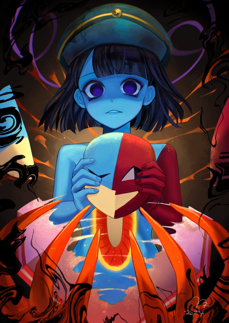 あなたのイラストを厚塗りでざっくり添削します 赤ペン添削表つき！個性を生かした添削をします！ イメージ3