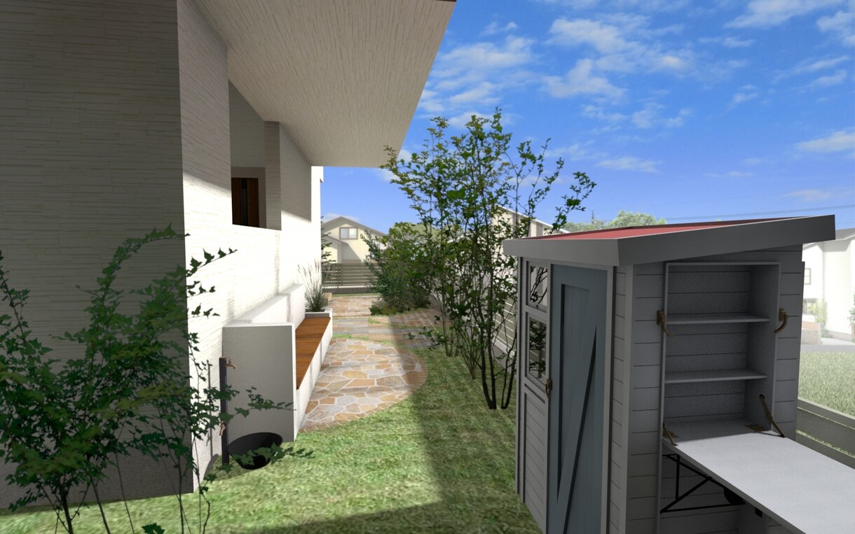 120～250m2未満外構平図面とパース作成します お客様に分かりやすい提案資料を作成致します。 イメージ7