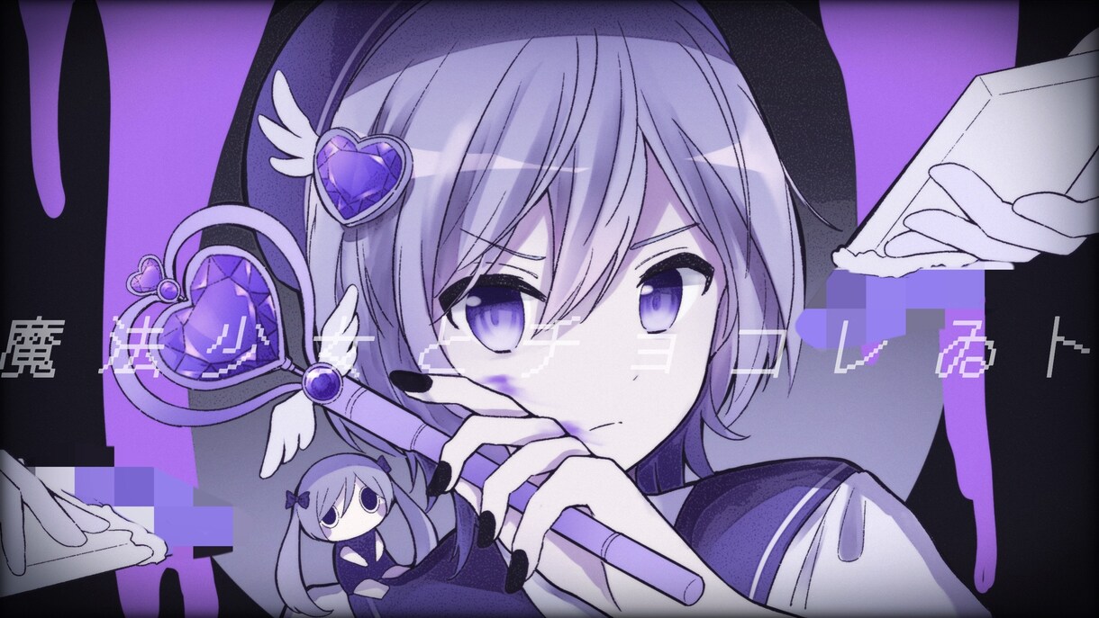 一枚絵お描きします 【歌い手・活動者さん】歌ってみた等サムネイラスト作成します イメージ2