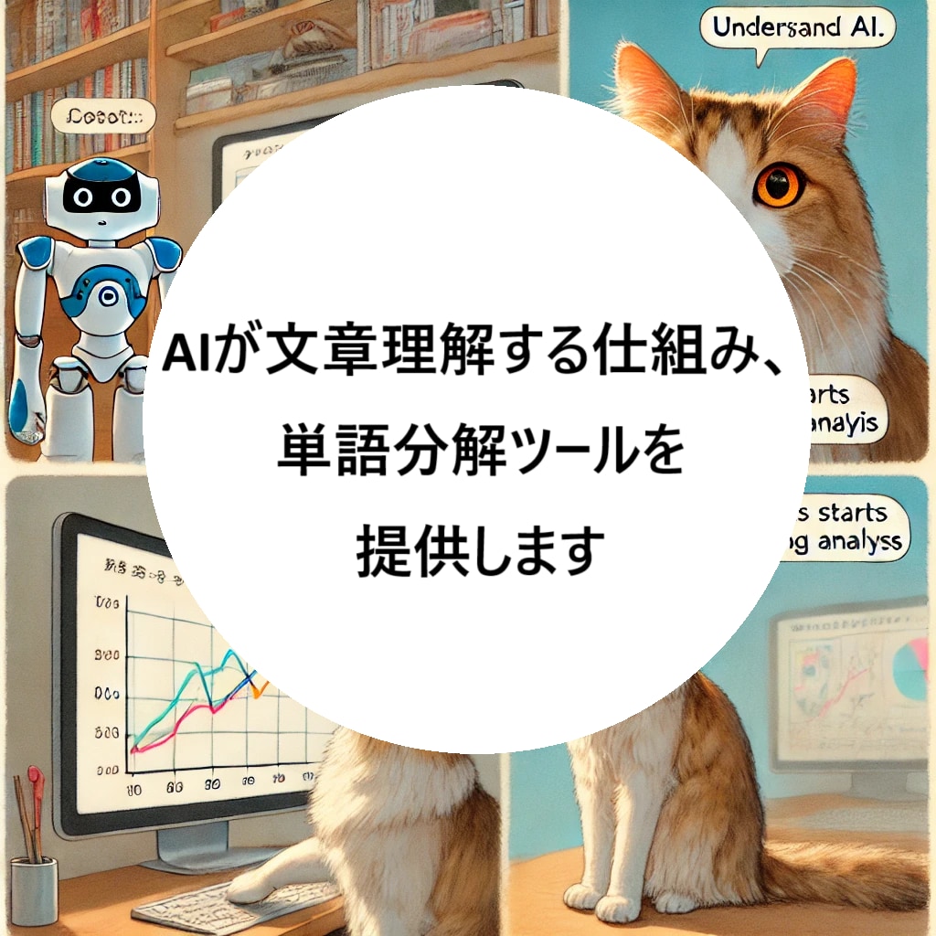 AIが文章理解する仕組、単語分解ツールを提供します AI文章解析の魔法！単語の秘密を解き明かします イメージ1
