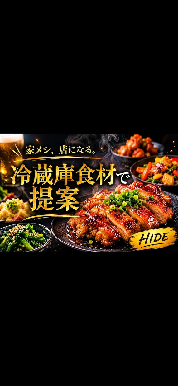 冷蔵庫の食材から献立提案します 家庭向けに作りやすくご提案させていただきます！ イメージ1